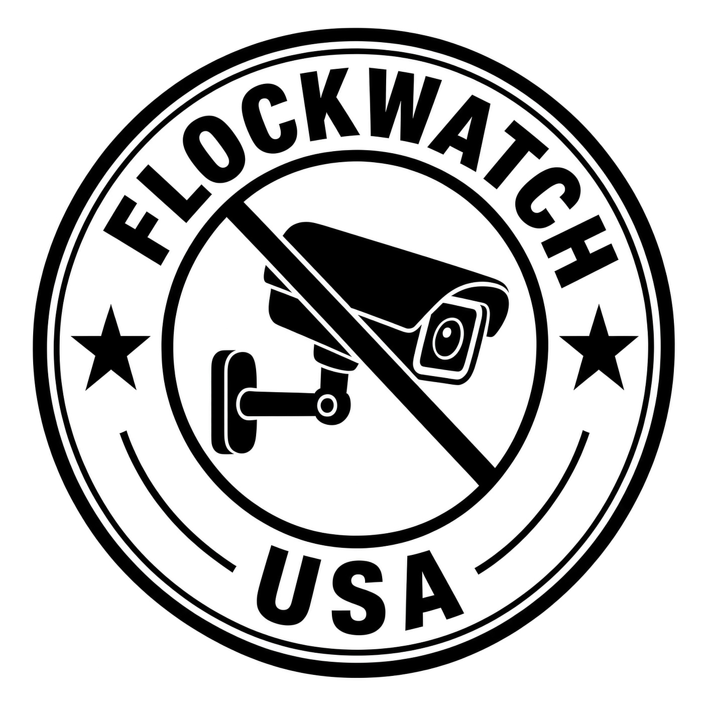 FlockWatch USA no surveillance camera logo